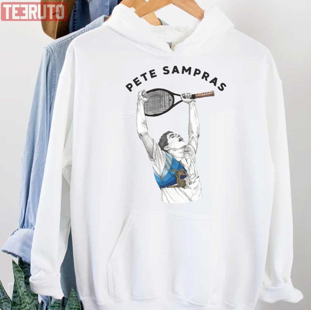 Pete Sampras The Tennis Winning Moment Unisex Hoodie - T-Shirt, Sweatshirt, Hoodie