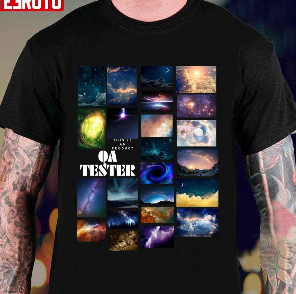 Qa Tester Collage Unisex T-Shirt - T-Shirt, Sweatshirt, Hoodie
