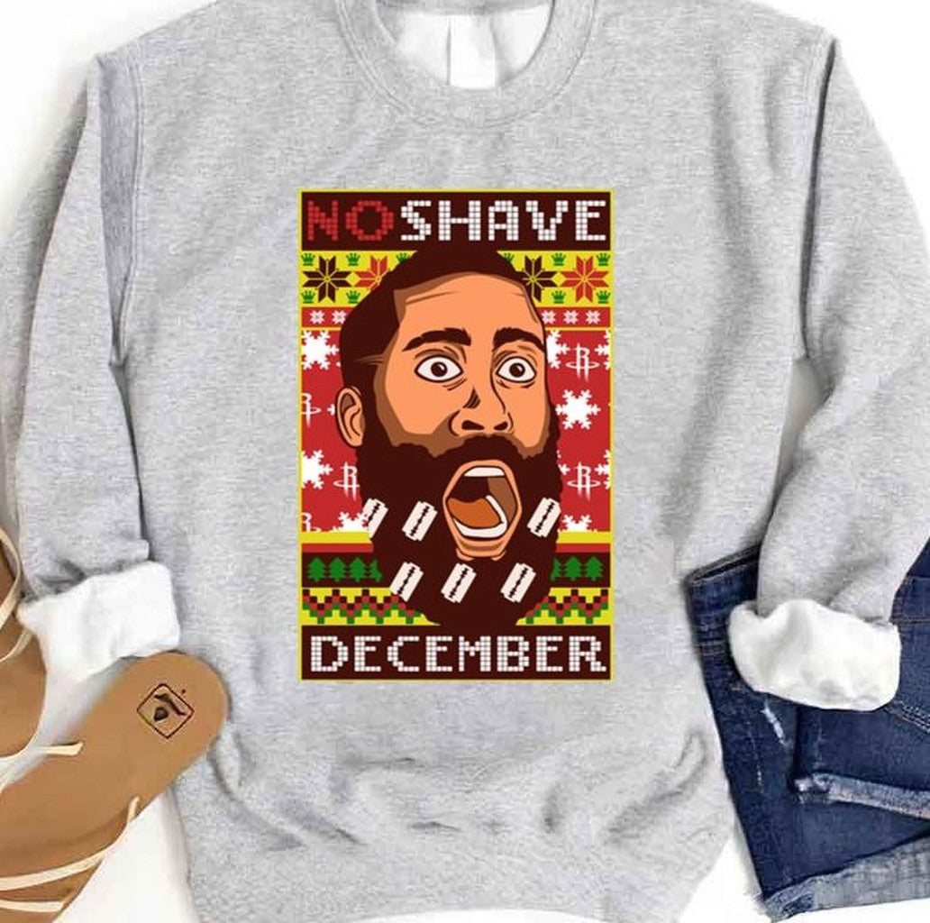 No Shave December Christmas Unisex Sweatshirt - T-Shirt, Sweatshirt, Hoodie