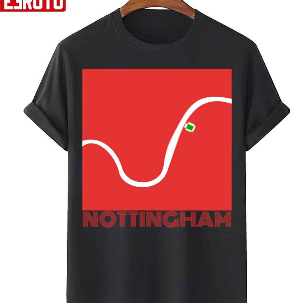 Nottingham Forest River Map Unisex T-Shirt - T-Shirt, Sweatshirt, Hoodie