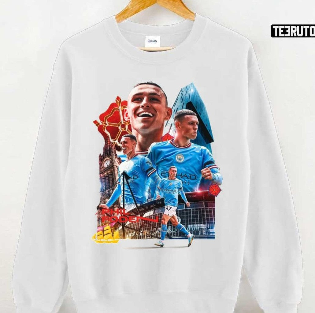 Phil Foden Collage Design Unisex Sweatshirt - T-Shirt, Sweatshirt, Hoodie