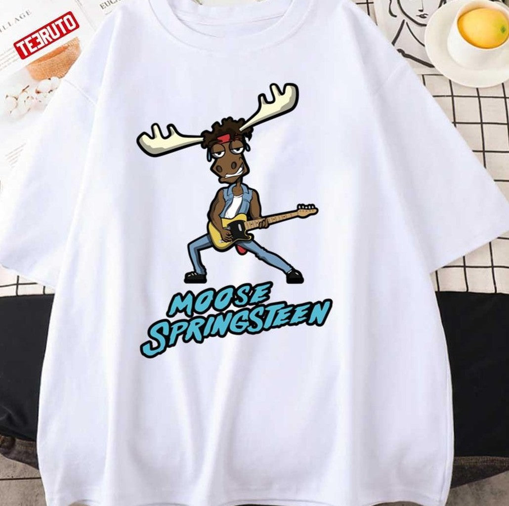 Moose Springsteen Funny Design Spruce Springsteen Unisex T-Shirt - T-Shirt, Sweatshirt, Hoodie