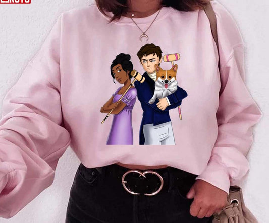 Anthony Bridgerton Kate Sheffield And Her Corgi Play Pall Mall Croquet Unisex Sweatshirt - T-Shirt, Sweatshirt, Hoodie