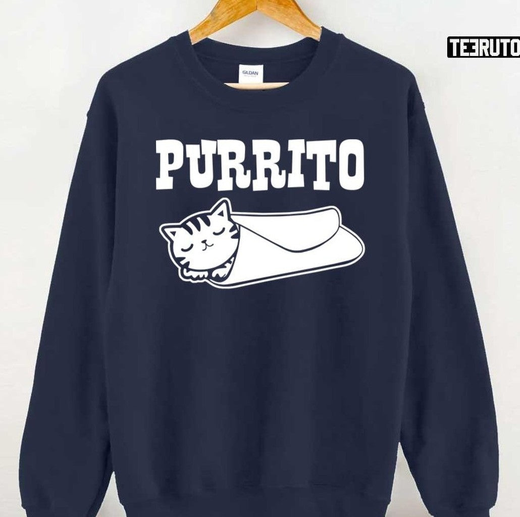 Purrito Burrito Cat Kitten Unisex Sweatshirt - T-Shirt, Sweatshirt, Hoodie