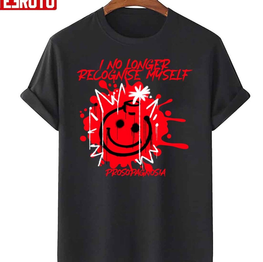 Prosopagnosia Grunge Don't Recognise Myself Design Unisex T-Shirt - T-Shirt, Sweatshirt, Hoodie
