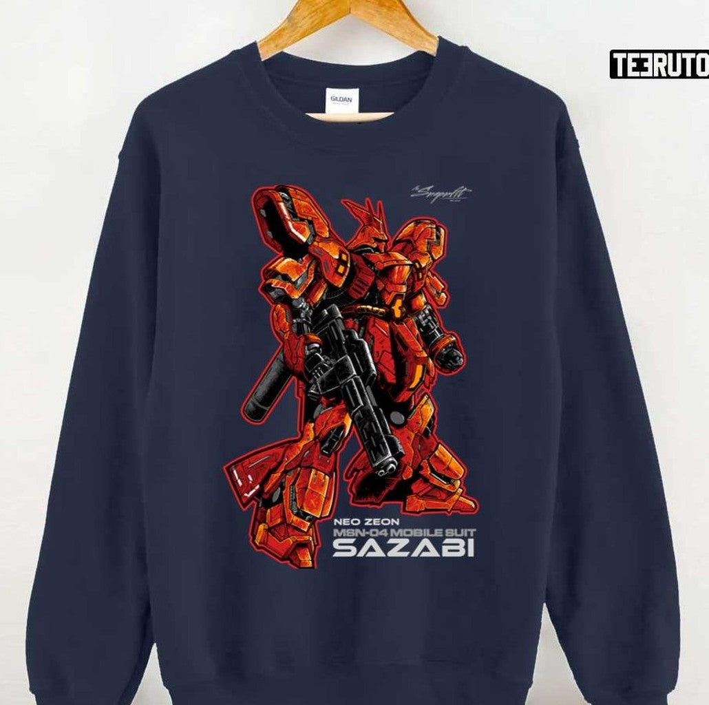 Sazabi In Mobile Suit Gundam Unisex Sweatshirt - T-Shirt, Sweatshirt, Hoodie