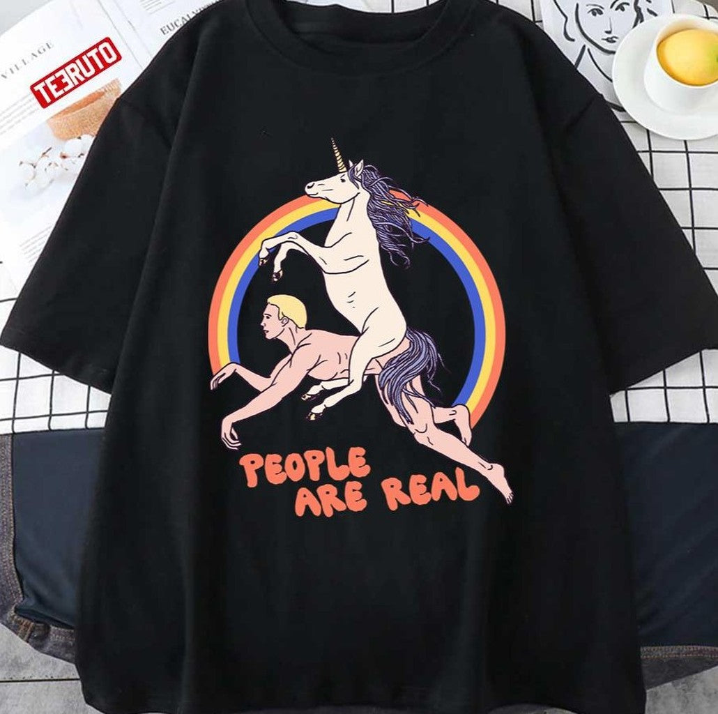 People Are Real Vintage Art Unisex T-shirt - T-Shirt, Sweatshirt, Hoodie