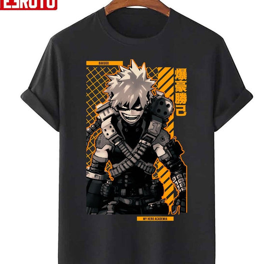 Bakugo My Hero Academia Anime Star Edition Gold Unisex T-Shirt - T-Shirt, Sweatshirt, Hoodie