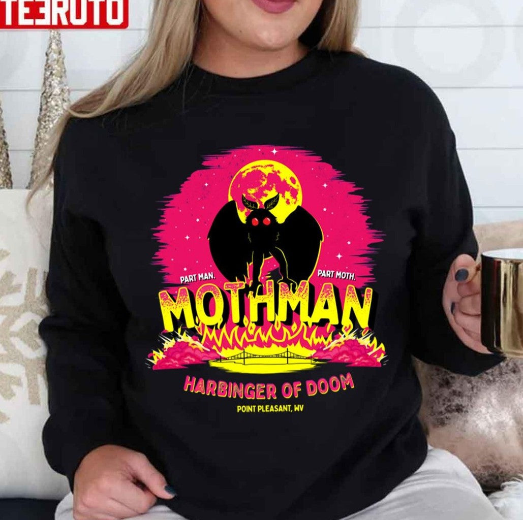 Mothman Art Mothman Harbinger Of Death Unisex Sweatshirt - T-Shirt, Sweatshirt, Hoodie