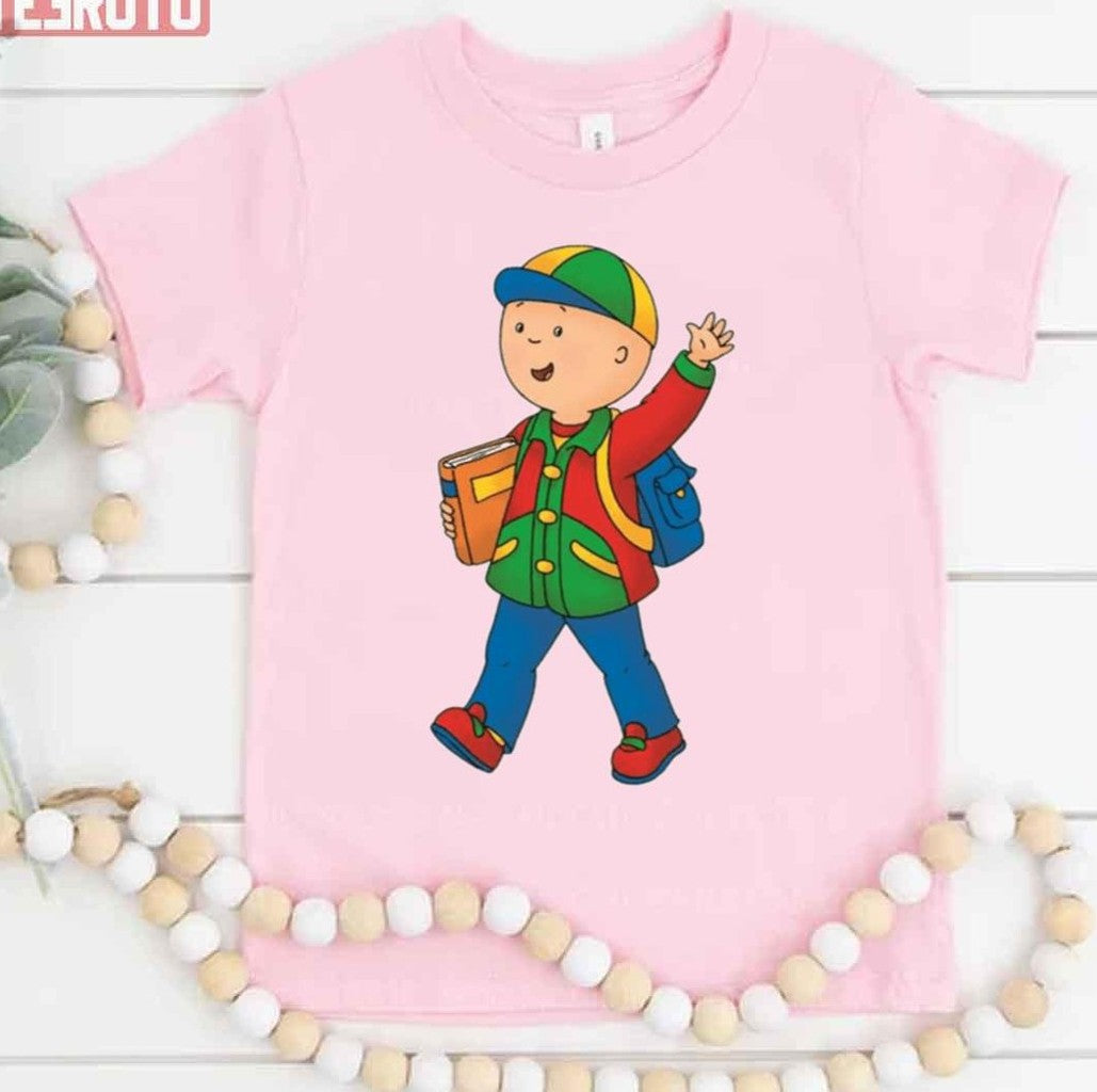 On His Way To School Caillou Unisex T-Shirt - T-Shirt, Sweatshirt, Hoodie