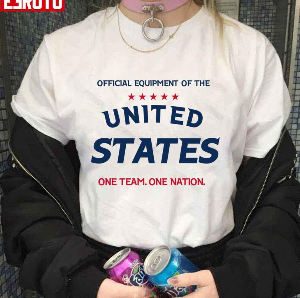 One Team One Nation United States National Soccer Team Qatar World Cup 2022 Unisex T-Shirt - T-Shirt, Sweatshirt, Hoodie