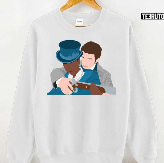 Anthony And Kate Holding Hunting Gun Bridgerton Series 2022 Unisex Sweatshirt - T-Shirt, Sweatshirt, Hoodie