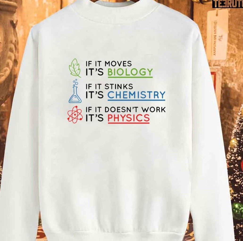 Science Christmas Unisex Sweatshirt - T-Shirt, Sweatshirt, Hoodie