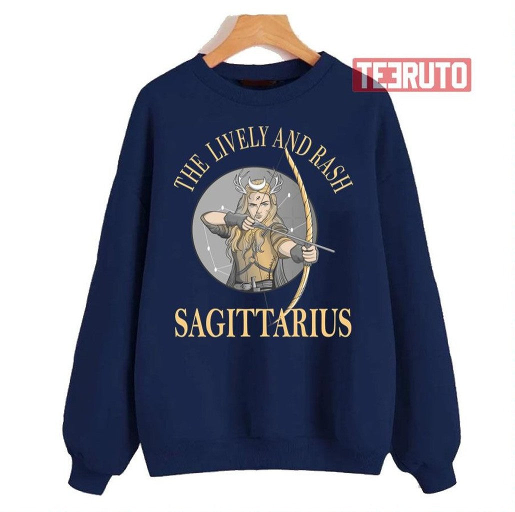 Arrow Design Sagittarius Zodiac Sign Astrology Unisex Sweatshirt - T-Shirt, Sweatshirt, Hoodie
