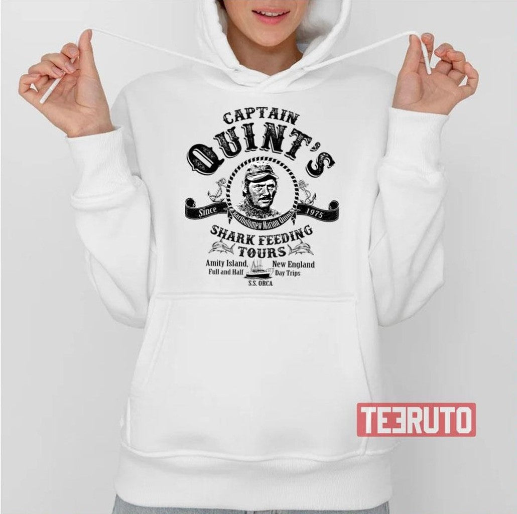 Quints Shark Feeding Tours Unisex Hoodie - T-Shirt, Sweatshirt, Hoodie