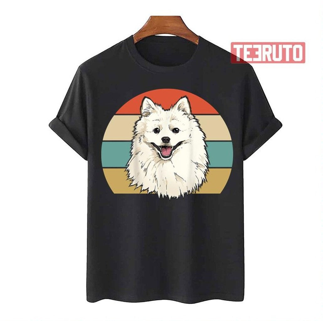 Retro American Eskimo Dog Unisex T-Shirt - T-Shirt, Sweatshirt, Hoodie