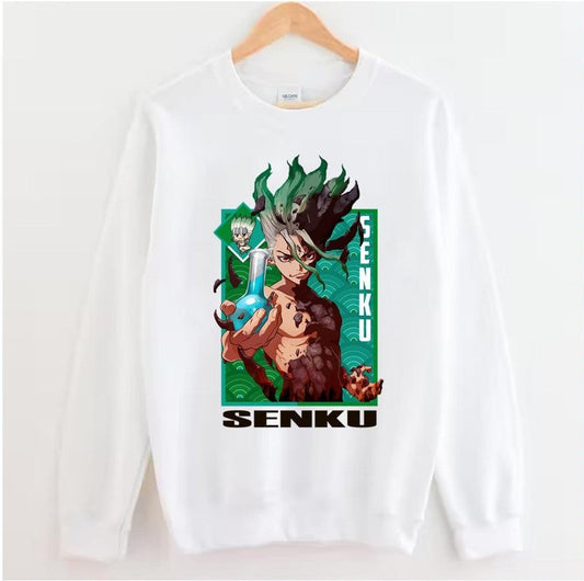 Anime Character Senku Ishigami Dr Stone Unisex Sweatshirt - T-Shirt, Sweatshirt, Hoodie
