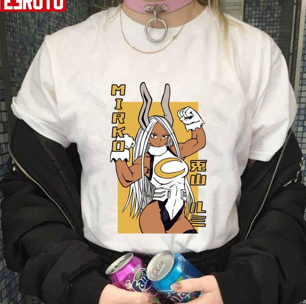 Muscle The Rabbit Hero Mirko In My Hero Academia Unisex T-shirt - T-Shirt, Sweatshirt, Hoodie