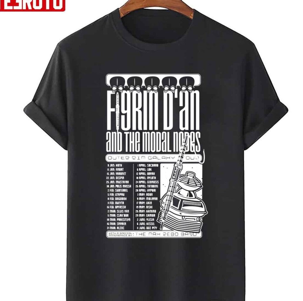 Poster Outer Rim Galaxy Tour Figrin D'an And The Modal Nodes Design Unisex T-Shirt - T-Shirt, Sweatshirt, Hoodie