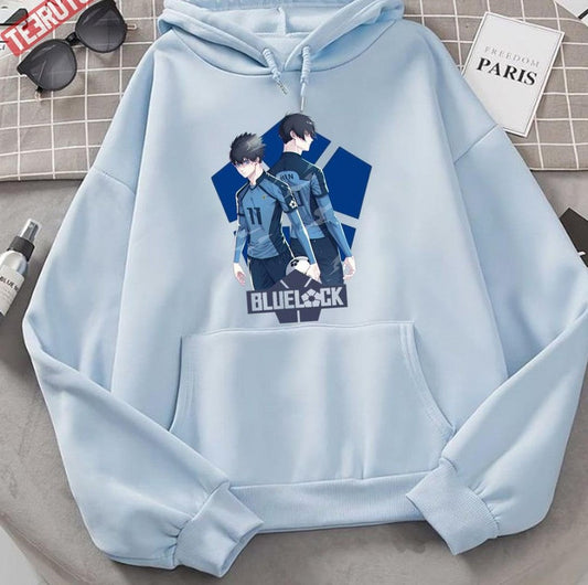 Anime Blue Lock Isagi Yoichi And Rin Itoshi Unisex Hoodie - T-Shirt, Sweatshirt, Hoodie