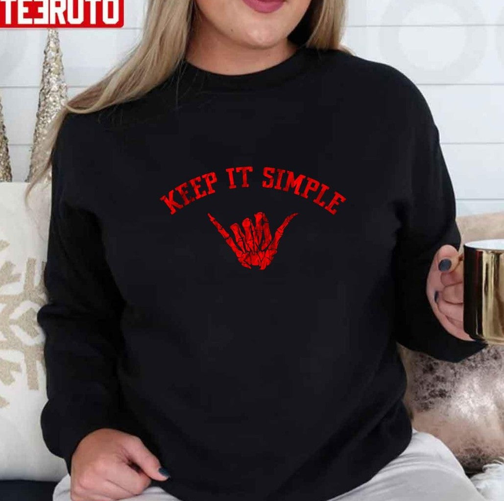 Rocker Hand Shaka Hand Halloween Skeleton Unisex Sweatshirt - T-Shirt, Sweatshirt, Hoodie