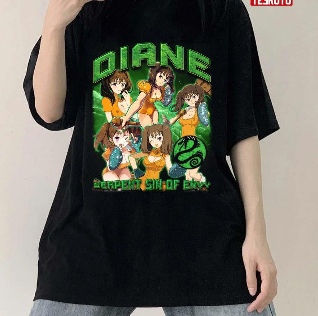 Nanatsu No Taizai Serpent Sin Of Envy The Seven Deadly Sins Diane 7 Deadly Sins Anime Character Unisex T-Shirt - T-Shirt, Sweatshirt, Hoodie