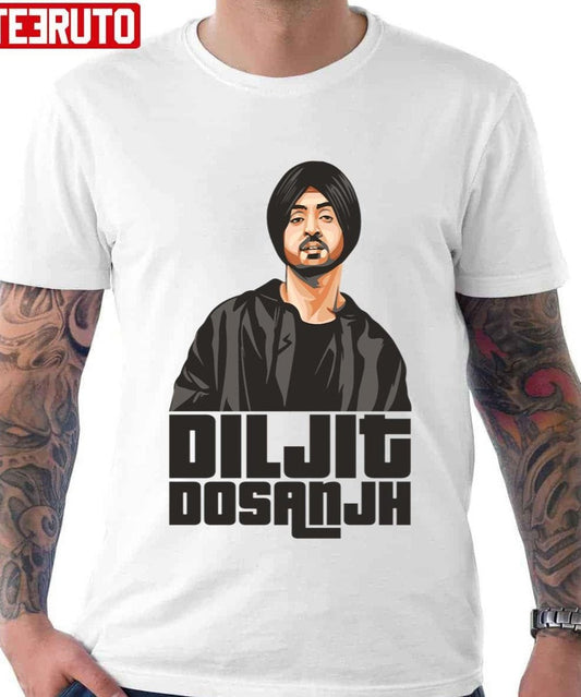 Animated Art Diljit Dosanjh Unisex T-Shirt - T-Shirt, Sweatshirt, Hoodie