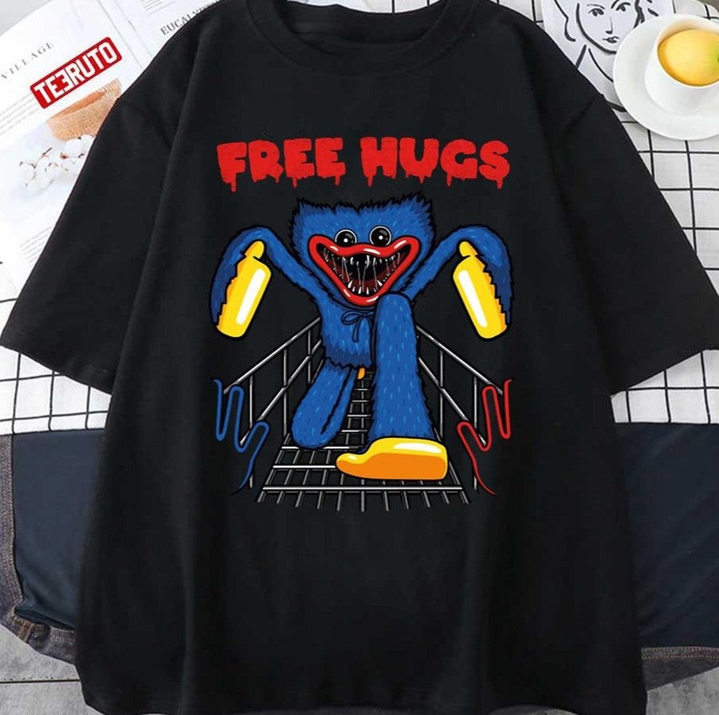Scary Hug Free Hug Poppy Playtime Unisex T-Shirt - T-Shirt, Sweatshirt, Hoodie