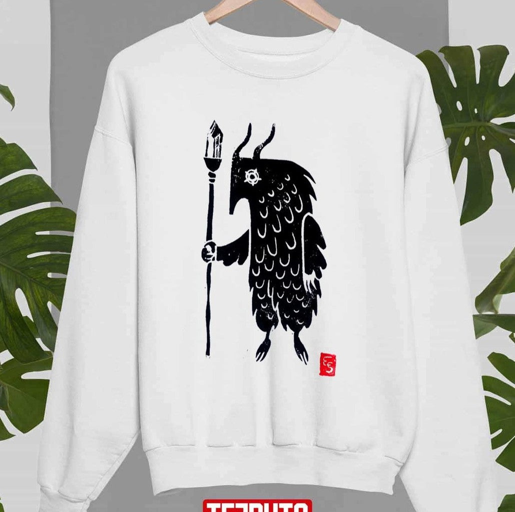 Pixie 'horned Bird' Shaman Unisex Sweatshirt - T-Shirt, Sweatshirt, Hoodie