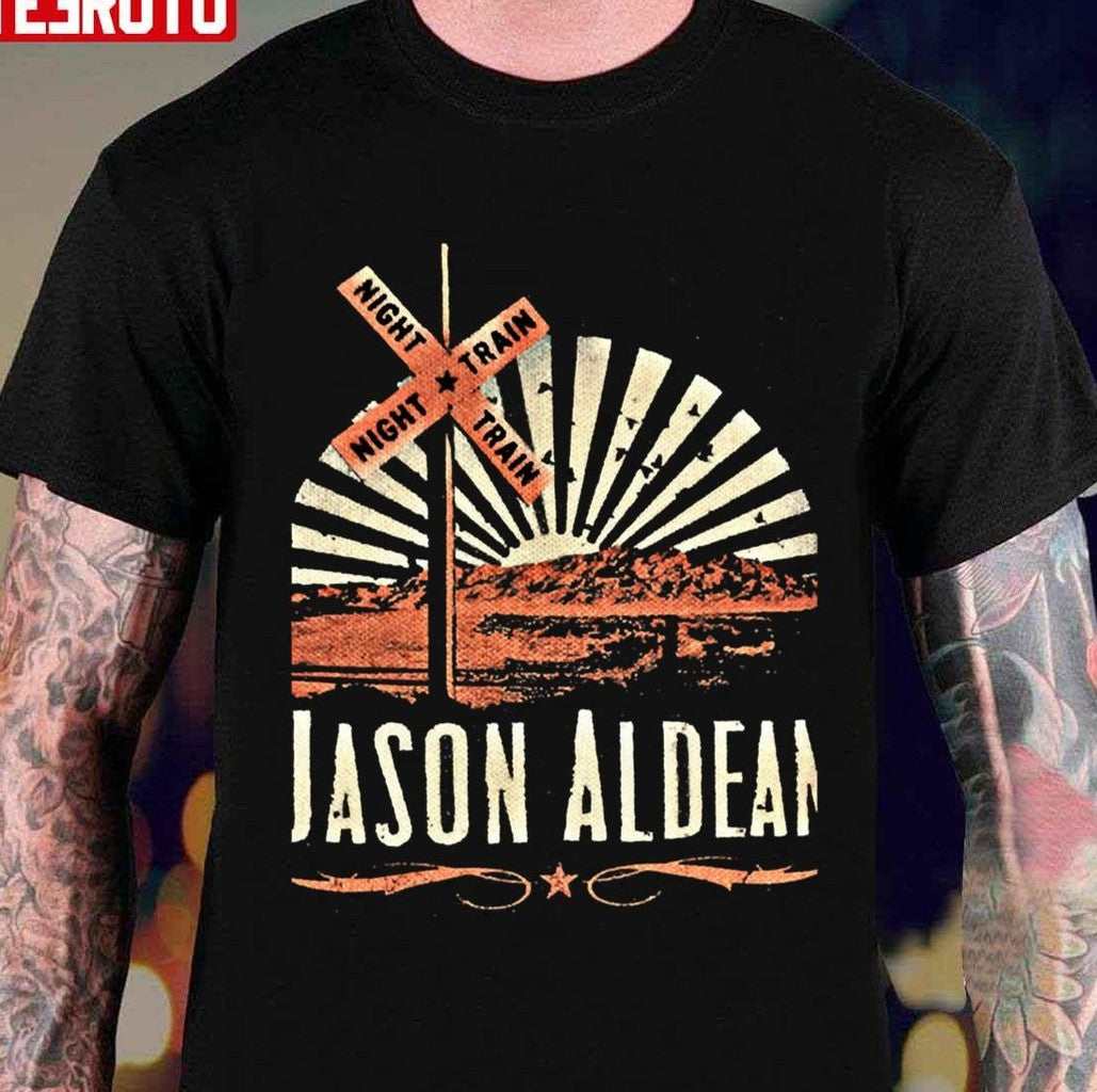 Night Train Cerita Jason Aldean Menarik Vintage Unisex T-shirt - T-Shirt, Sweatshirt, Hoodie