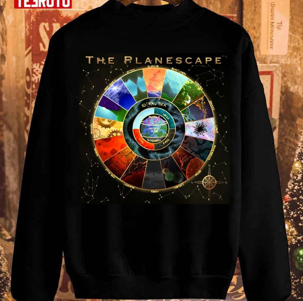 Planescape Map Christmas Unisex Sweatshirt - T-Shirt, Sweatshirt, Hoodie