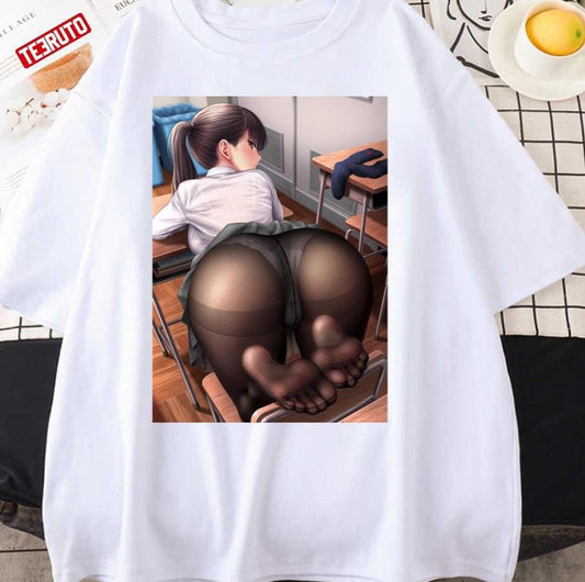 Anime Girl Ecchi Feet Unisex T-Shirt - T-Shirt, Sweatshirt, Hoodie