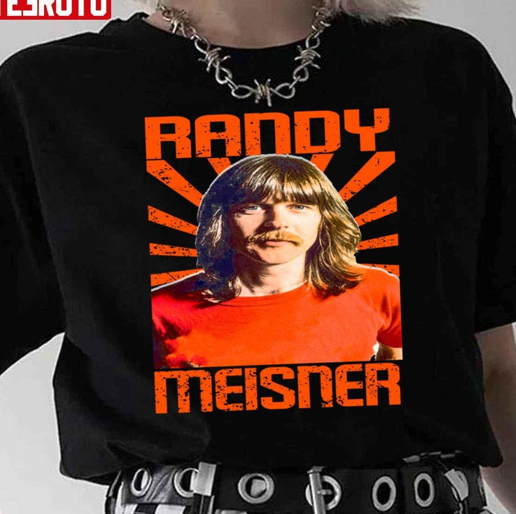 Randy Meisner Singer Red Retro Unisex T-Shirt - T-Shirt, Sweatshirt, Hoodie