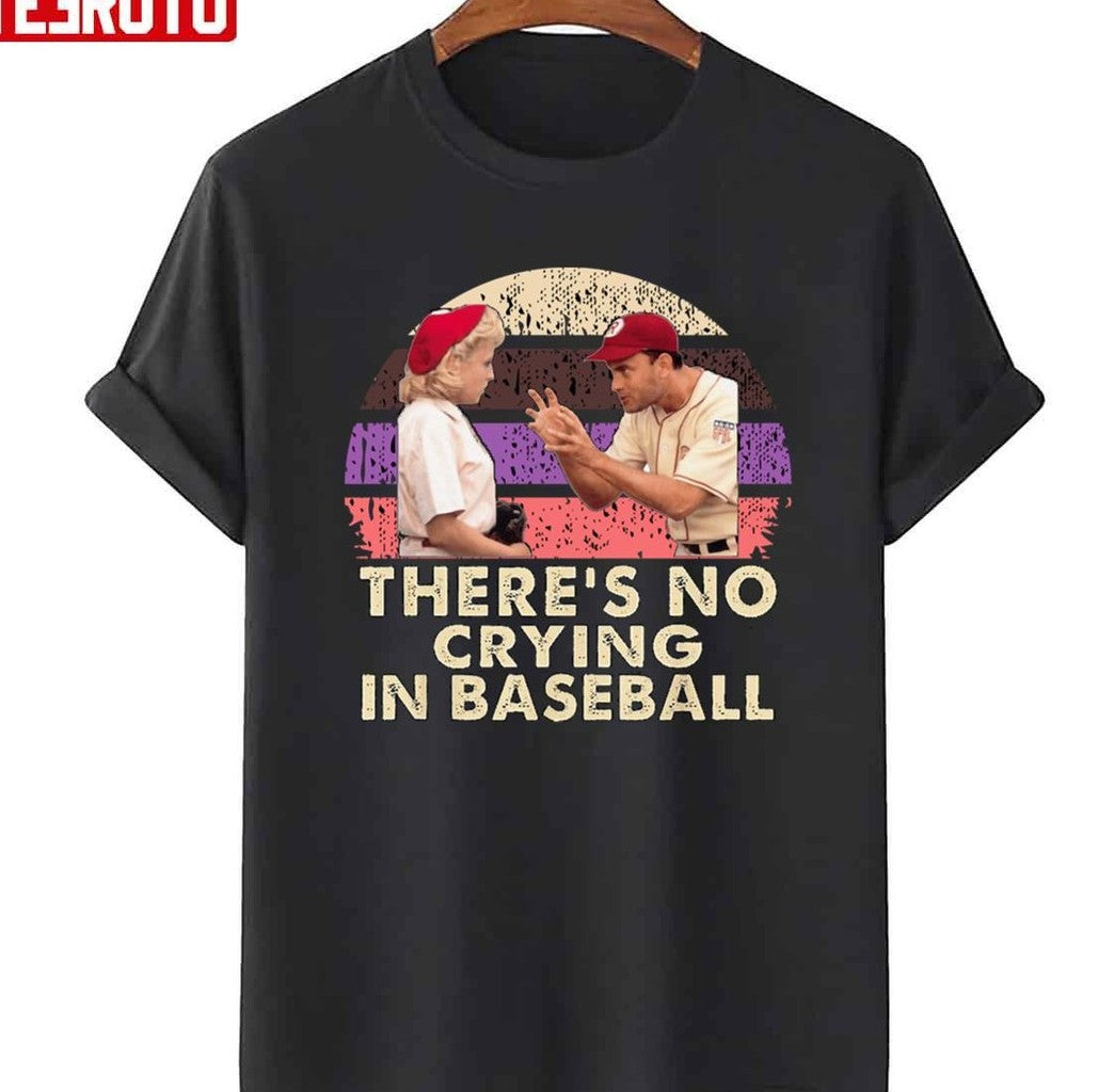 Quote No Crying In Baseball Vintage Unisex T-Shirt - T-Shirt, Sweatshirt, Hoodie