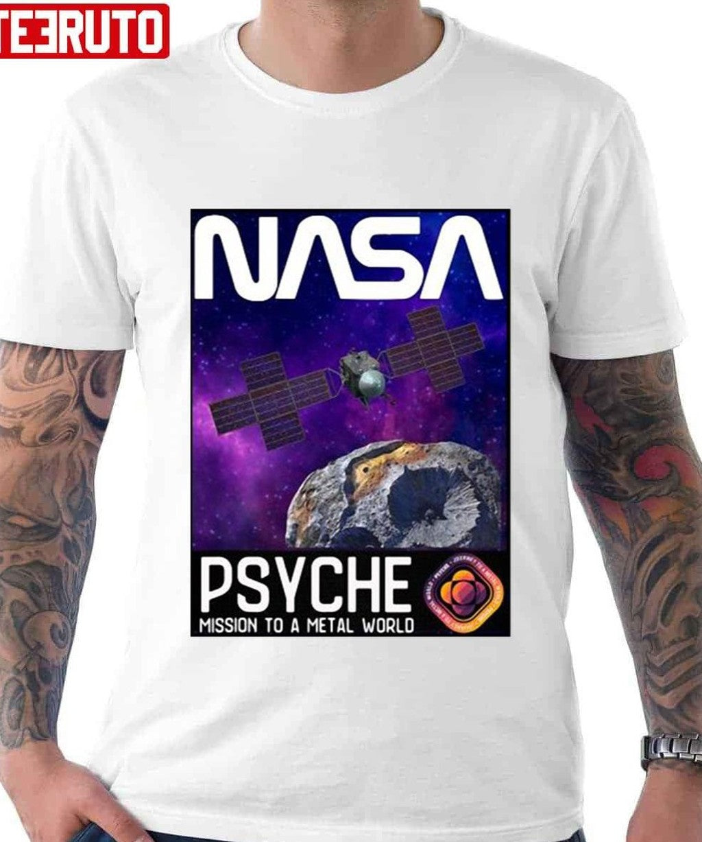 Nasa Psyche Asteroid Psyche Mission To A Metal World Unisex T-Shirt - T-Shirt, Sweatshirt, Hoodie