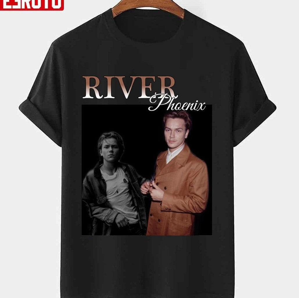River Phoenix Actor Retro Homepage Unisex T-Shirt - T-Shirt, Sweatshirt, Hoodie