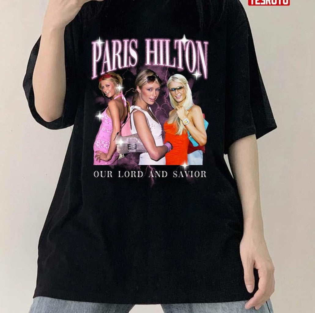 Paris Hilton Vintage Bootleg 90s Style Y2k Unisex T-Shirt - T-Shirt, Sweatshirt, Hoodie