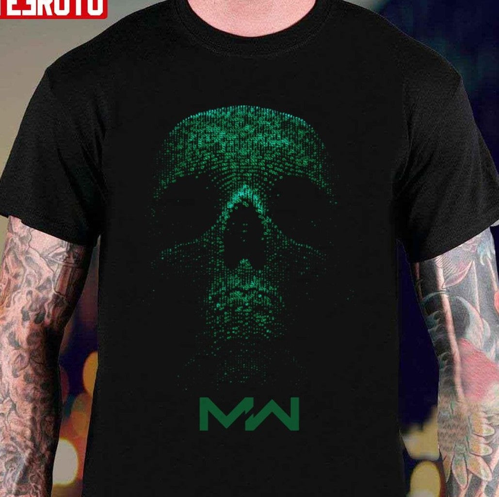 Mw Green Skull Modern Warfare Unisex T-Shirt - T-Shirt, Sweatshirt, Hoodie