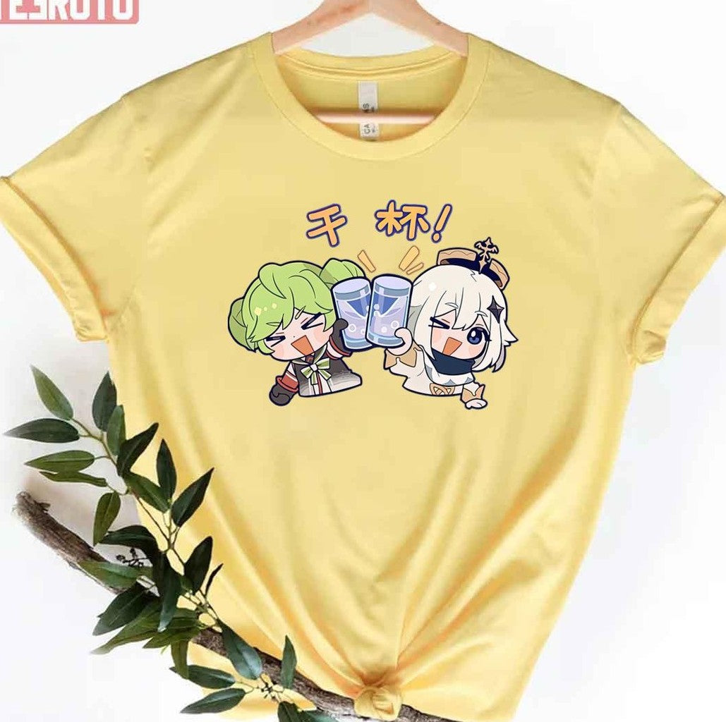 Paimon Cheers Honkai Impact 3rd Unisex T-Shirt - T-Shirt, Sweatshirt, Hoodie