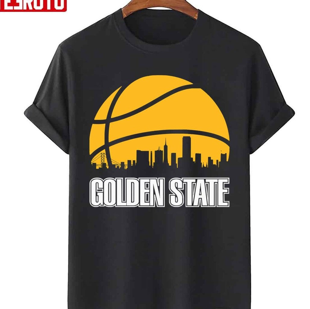 Retro Warriors Basketball Golden State SF City Skyline Unisex T-Shirt - T-Shirt, Sweatshirt, Hoodie