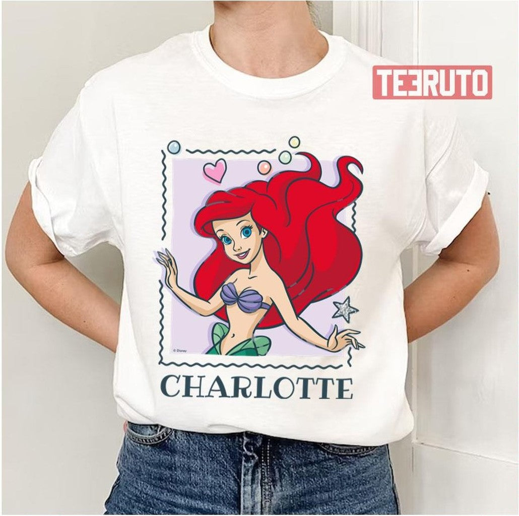 Personalized Name Little Mermaid Ariel Unisex T-Shirt - T-Shirt, Sweatshirt, Hoodie
