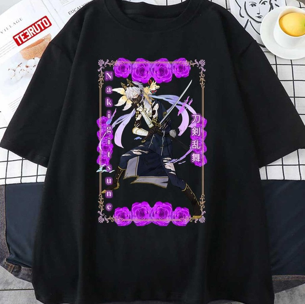 Nakigitsune Touken Ranbu Beautiful Artwork Unisex T-Shirt - T-Shirt, Sweatshirt, Hoodie