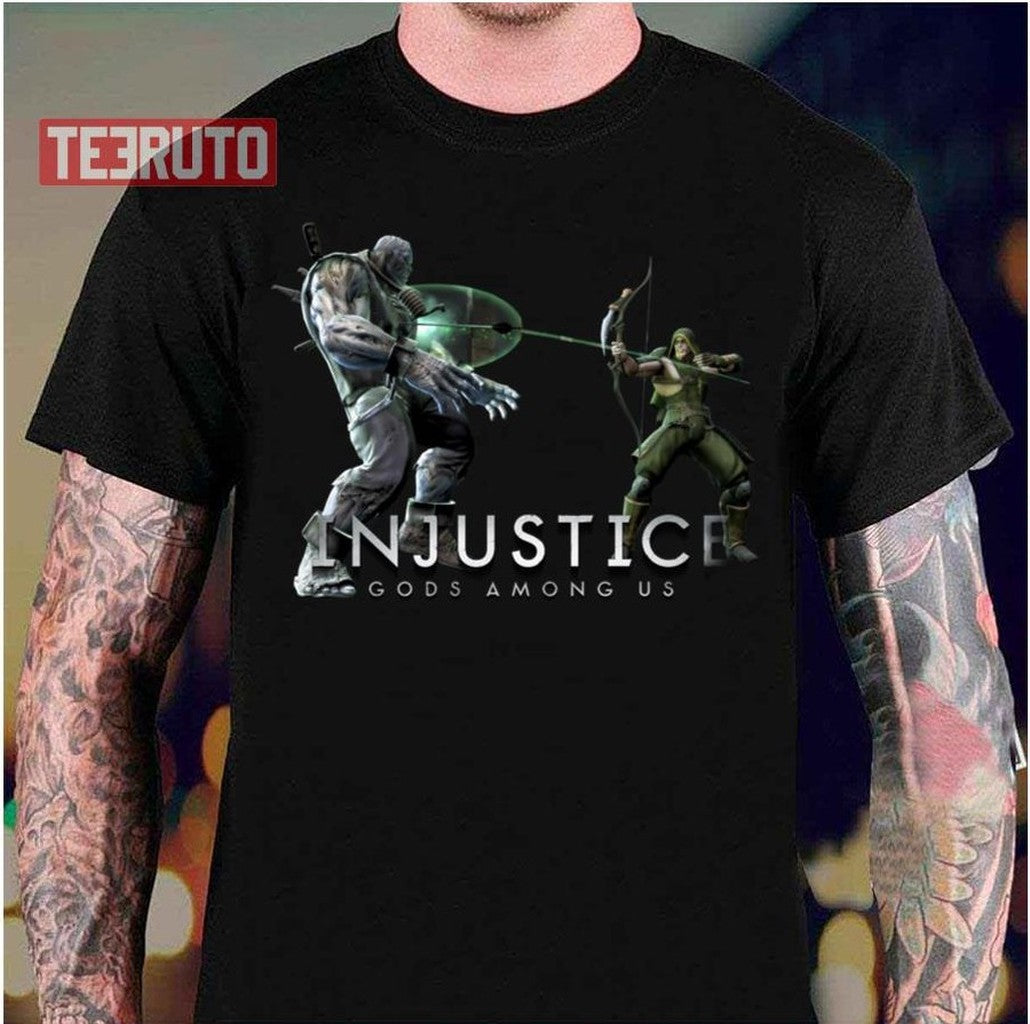Screenshot Grundy Vs Green Arrow Injustice Unisex T-Shirt - T-Shirt, Sweatshirt, Hoodie