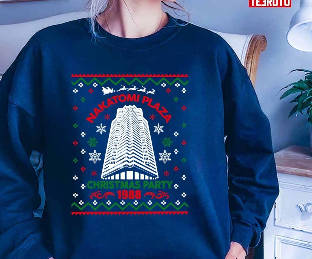 Nakatomi Christmas Party 1988 Ugly Unisex Sweatshirt - T-Shirt, Sweatshirt, Hoodie
