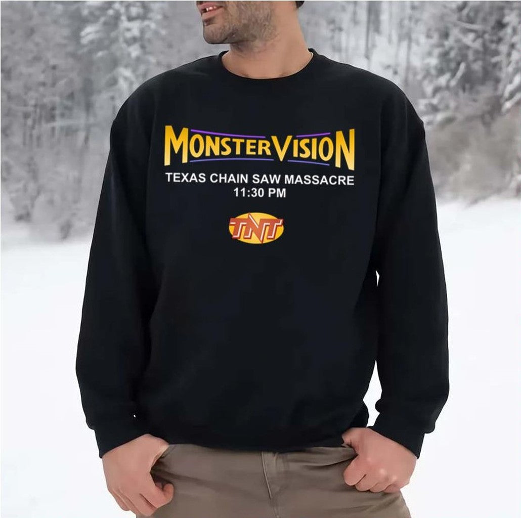 Monster Vision Tnt Logo The Last Drive In With Joe Bob Briggs Unisex Sweatshirt - T-Shirt, Sweatshirt, Hoodie