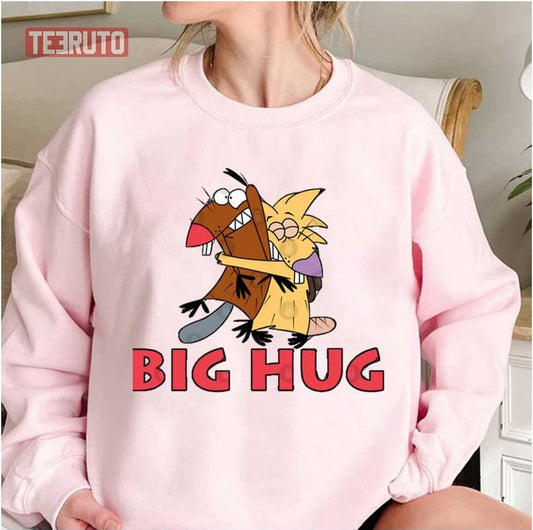 Angry Daggett Norbert Big Hug Angry Beavers Unisex Sweatshirt - T-Shirt, Sweatshirt, Hoodie