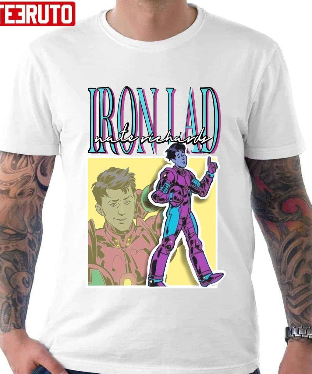 Nate Richards Ironlad Vintage Comic 90s Homage Unisex T-Shirt - T-Shirt, Sweatshirt, Hoodie