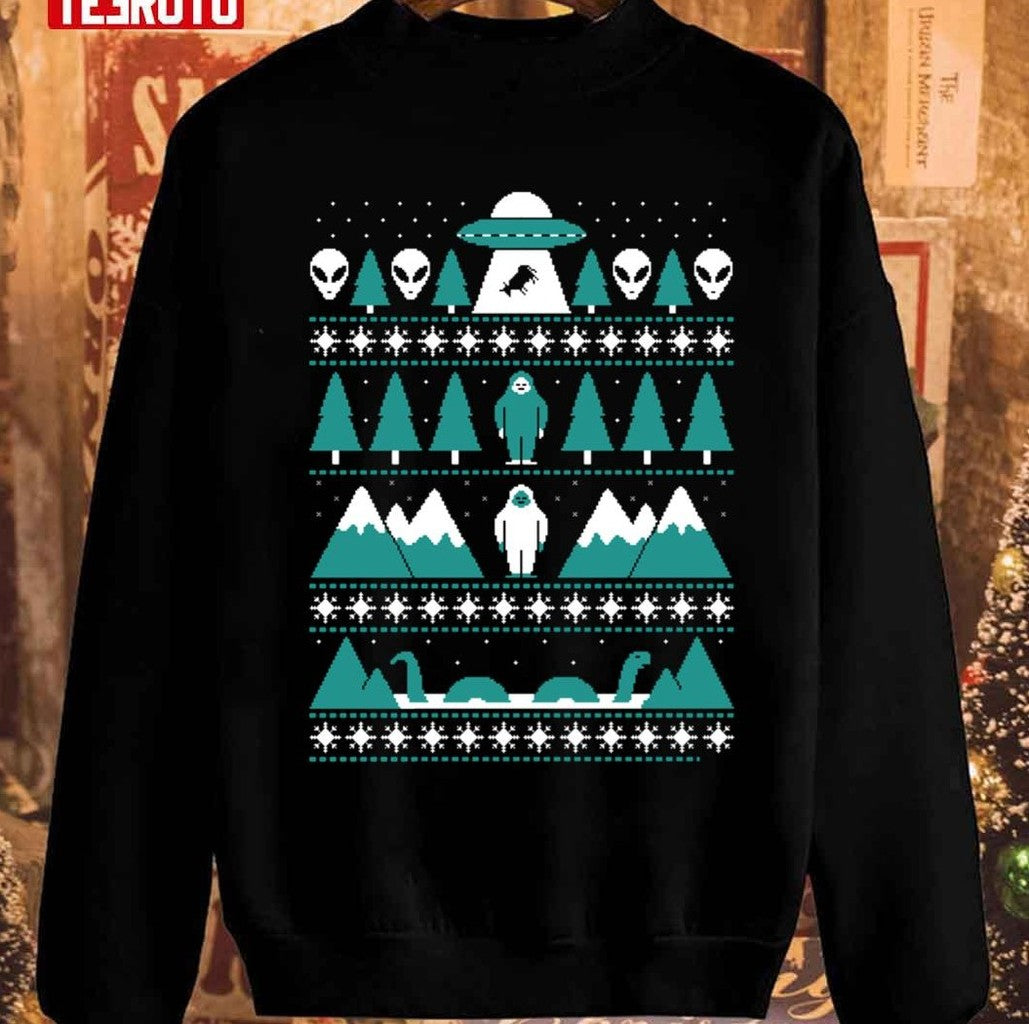 Paranormal Christmas Sweater Unisex Sweatshirt - T-Shirt, Sweatshirt, Hoodie