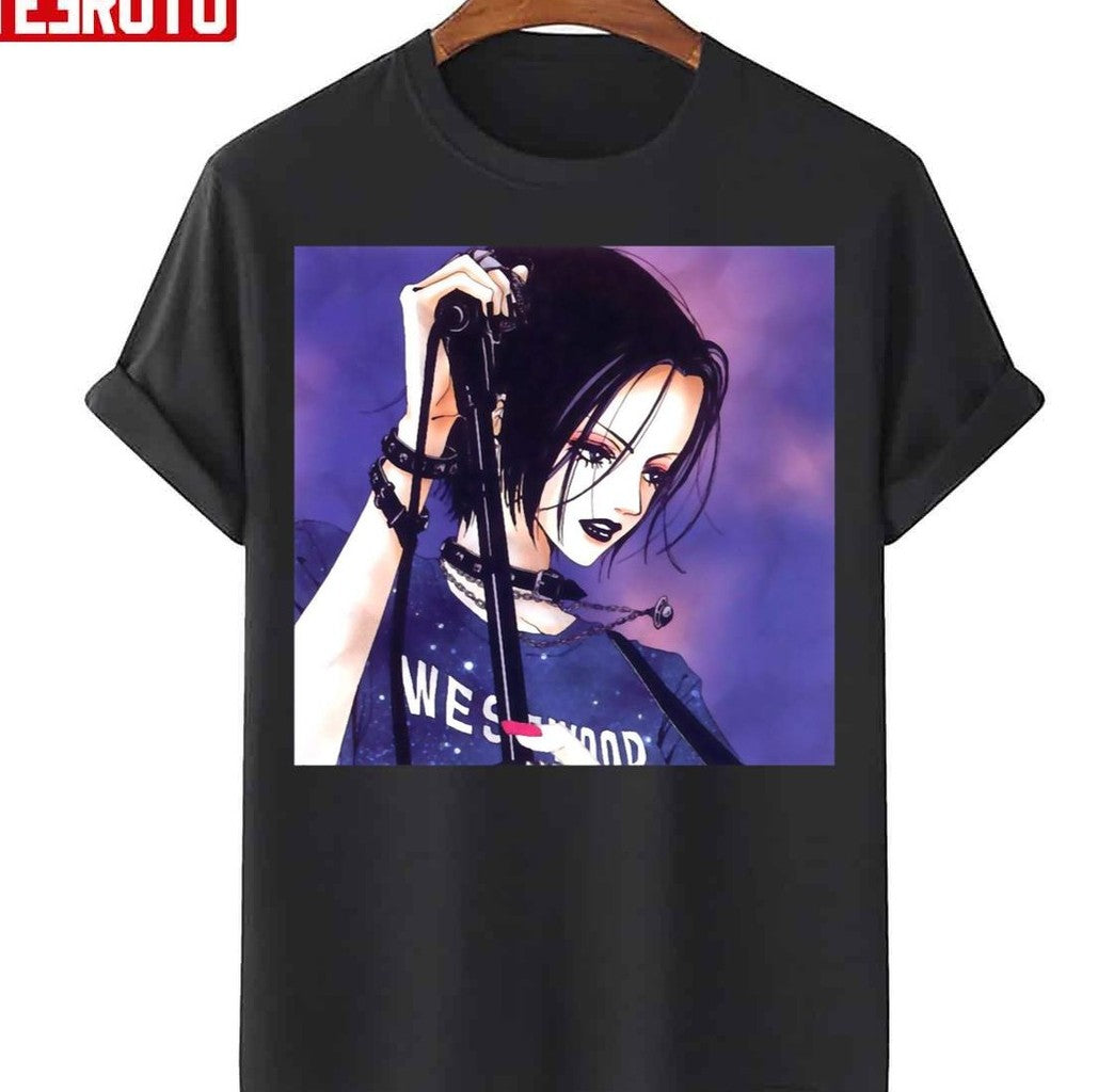 Nana Osaki On Purple Background Unisex T-Shirt - T-Shirt, Sweatshirt, Hoodie