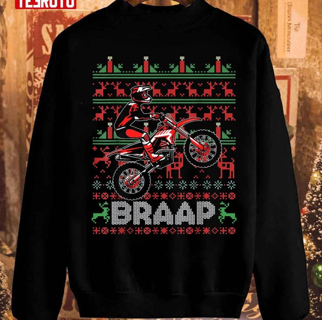 Motorcycle Christmas Unisex Sweatshirt - T-Shirt, Sweatshirt, Hoodie